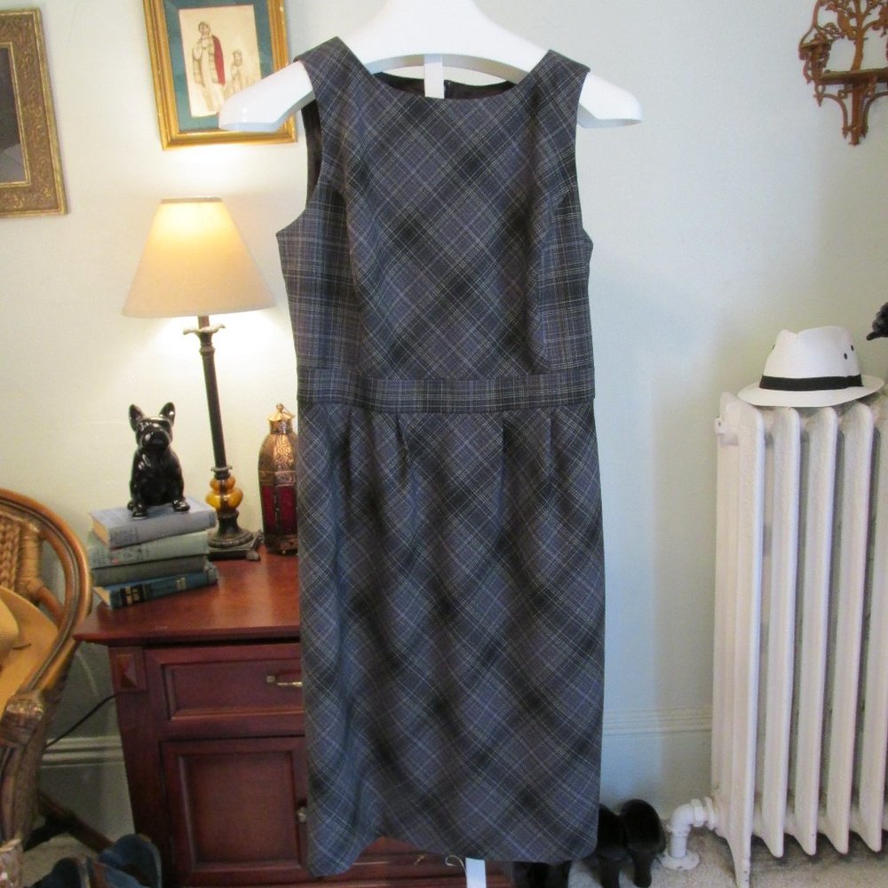 Gray Plaid Pinafore